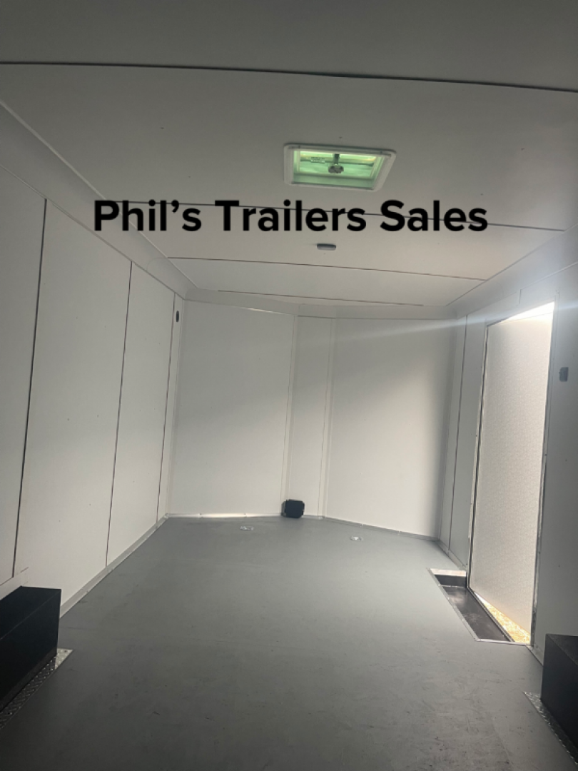 New 2025 HAULMARK 28 HAULMARK ENCLOSED TRAILER ESCAPE DOOR CAR HAULER BLACKOUT Car / Racing Trailer