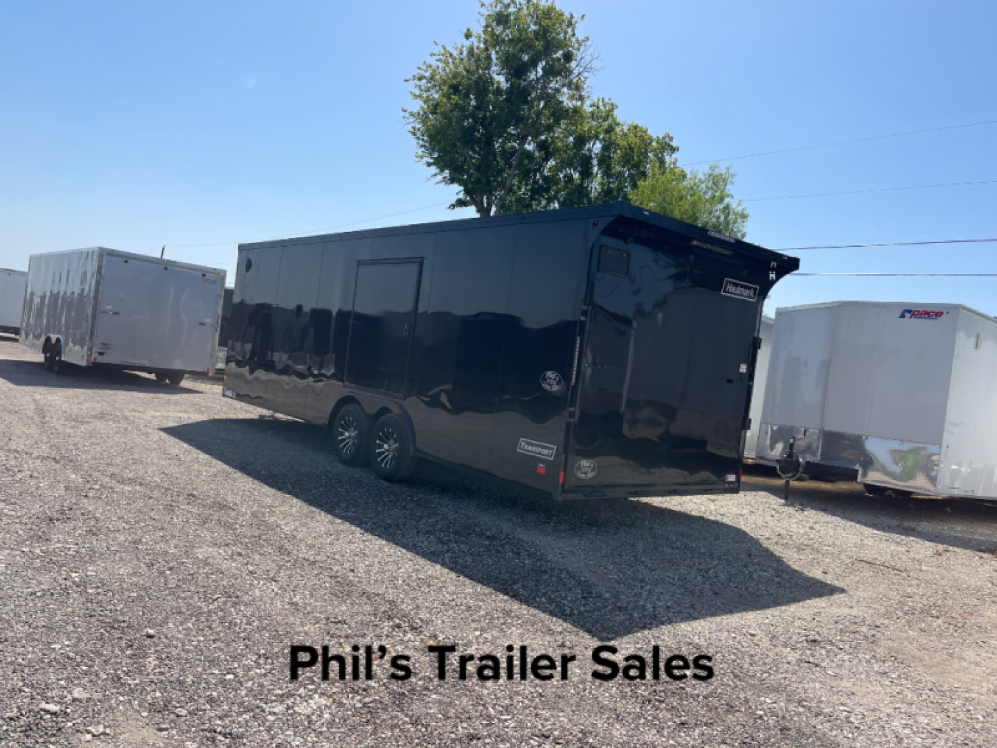 New 2025 HAULMARK 28 HAULMARK ENCLOSED TRAILER ESCAPE DOOR CAR HAULER BLACKOUT Car / Racing Trailer