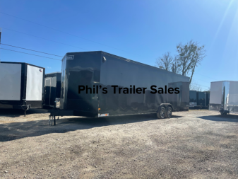New 2025 HAULMARK 28 HAULMARK ENCLOSED TRAILER ESCAPE DOOR CAR HAULER BLACKOUT Car / Racing Trailer