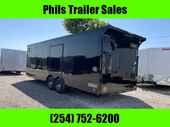 New 2025 HAULMARK 28 HAULMARK ENCLOSED TRAILER ESCAPE DOOR CAR HAULER BLACKOUT Car / Racing Trailer