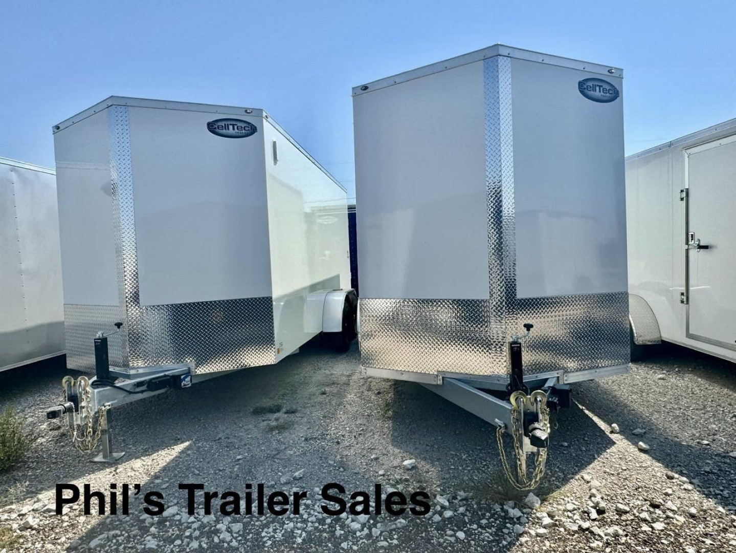 New 7X16 CellTech Ramp Enclosed Cargo Trailer 10 YR WARRANTY COMMERCIAL GRADE