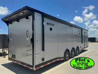 New 2025 CONTINENTAL CARGO NEW 85X34 ENCLOSED RACE TRAILER BATHROOM ELECTRIC AWNING CAR HAULER TRAILER CARGO TRAILERS Car / Racing Trailer