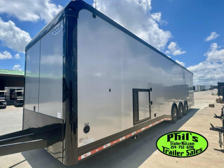 New ONLY 1 AT THIS PRICE! GET IT BEFORE IT'S GONE! CONTINENTAL CARGO NEW 85X34 ENCLOSED RACE TRAILER BATHROOM ELECTRIC AWNING CAR HAULER TRAILER CARGO TRAILERS Car / Racing Trailer