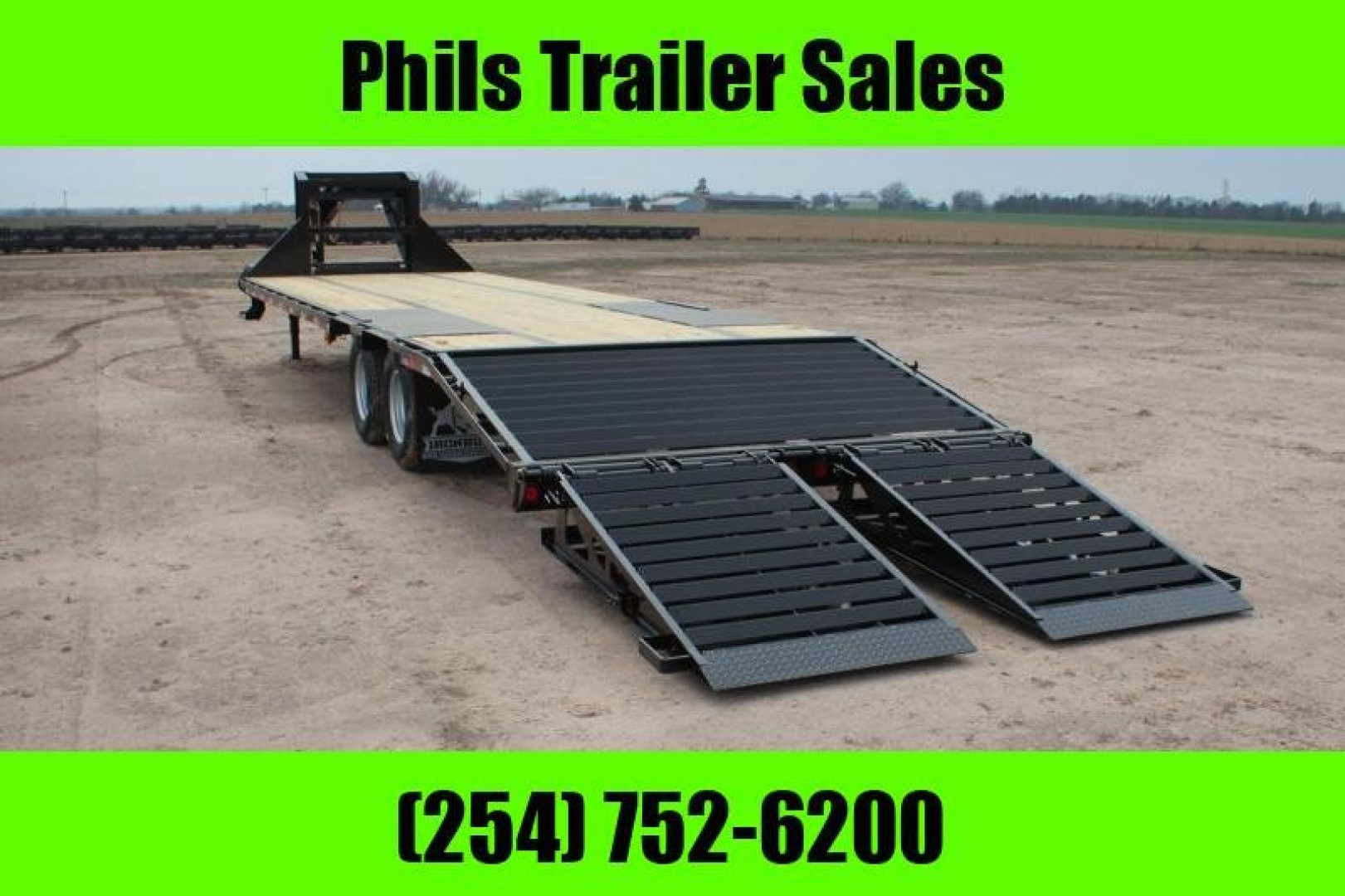 New IRON BULL IRON BULL 102X 25 TANDEM DUAL GOOSENECK TRAILER Equipment Trailer