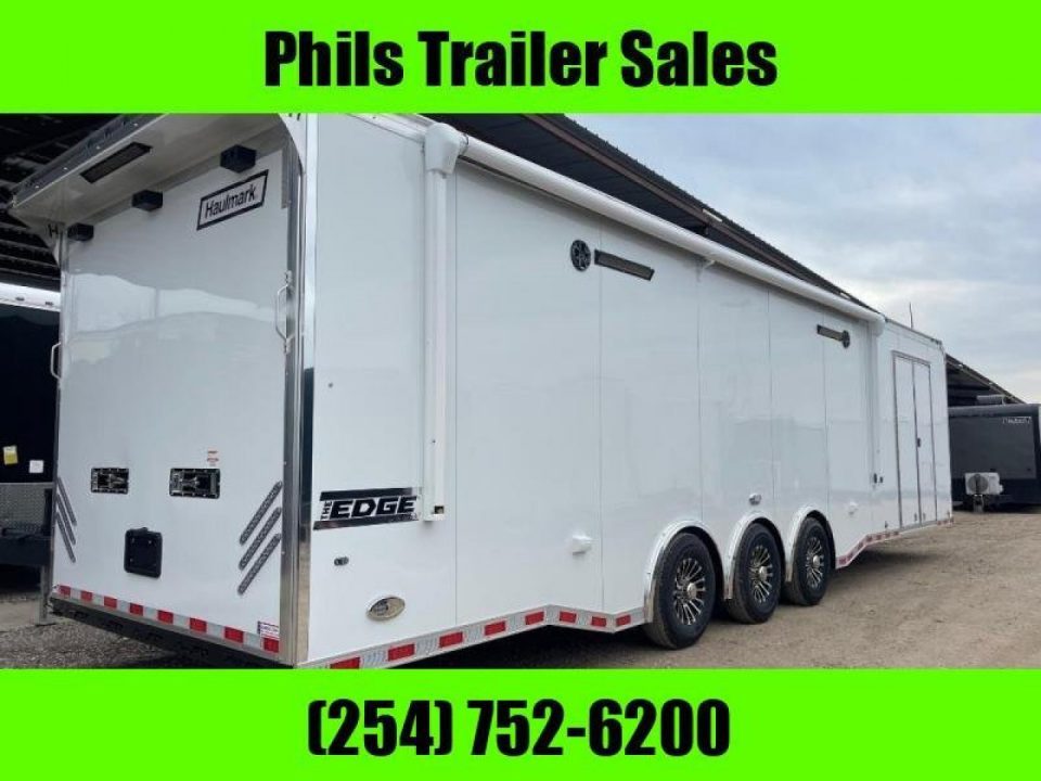 New Haulmark NEW 85X34 EDGE ENCLOSED RACE TRAILER BATHROOM CAR HAULER Car / Racing Trailer