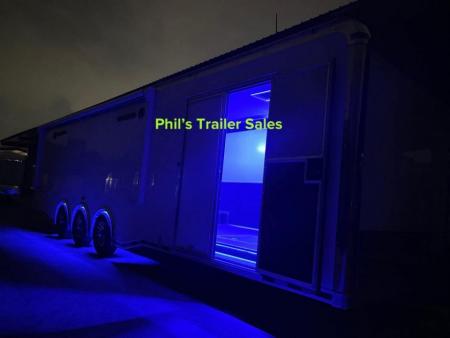 New Haulmark NEW 85X34 EDGE ENCLOSED RACE TRAILER BATHROOM CAR HAULER Car / Racing Trailer