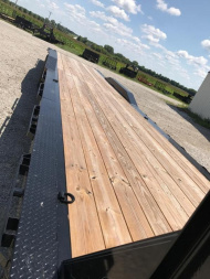 New 2026 IRON BULL NEW 102X40 EQUIPMENT TRAILER DRIVE OVER GOOSENECK Utility Trailer