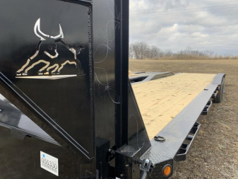 New 2026 IRON BULL NEW 102X40 EQUIPMENT TRAILER DRIVE OVER GOOSENECK Utility Trailer