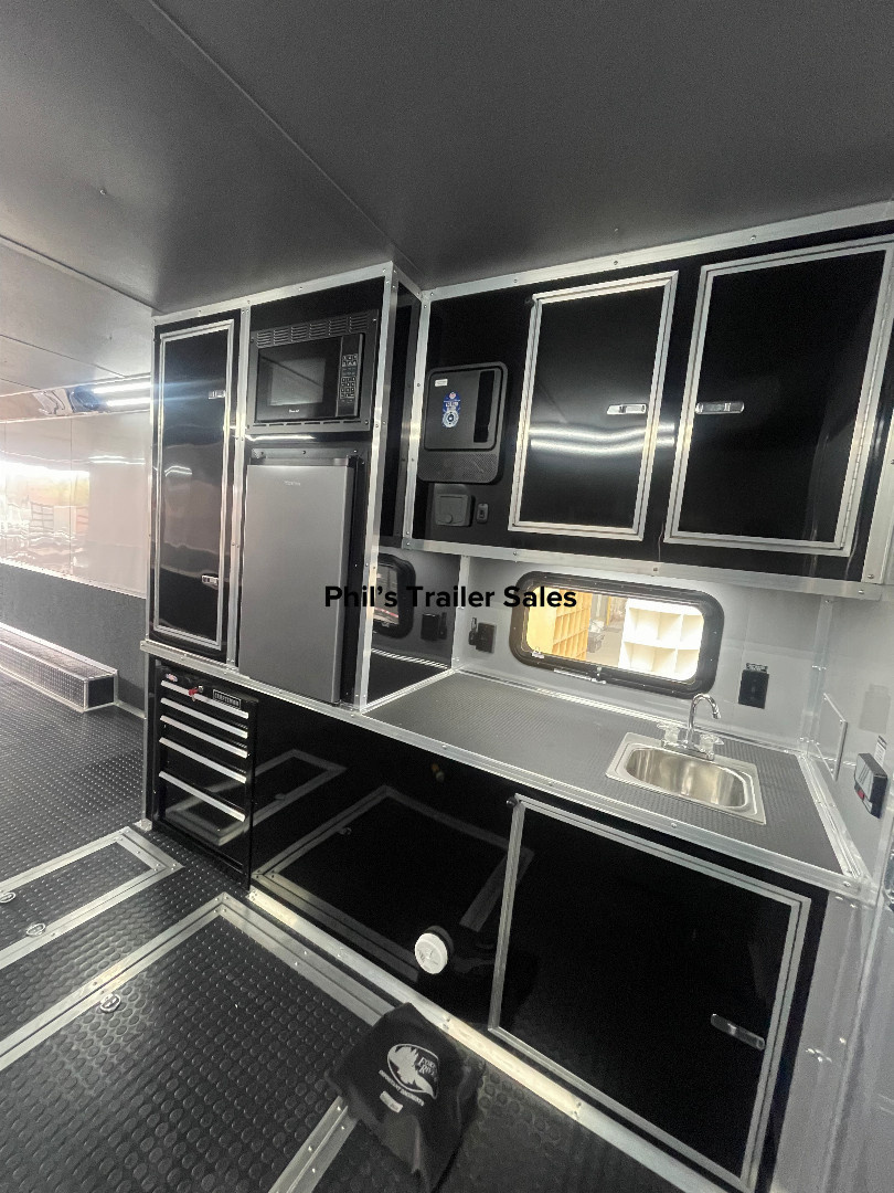 New LAST ONE AT THIS PRICE! GET IT BEFORE IT'S GONE!!!! CONTINENTAL CARGO NEW 85X44 ENCLOSED CAR RACE TRAILER BATHROOM CAR HAULER CARGO GOOSENECK Car / Racing Trailer