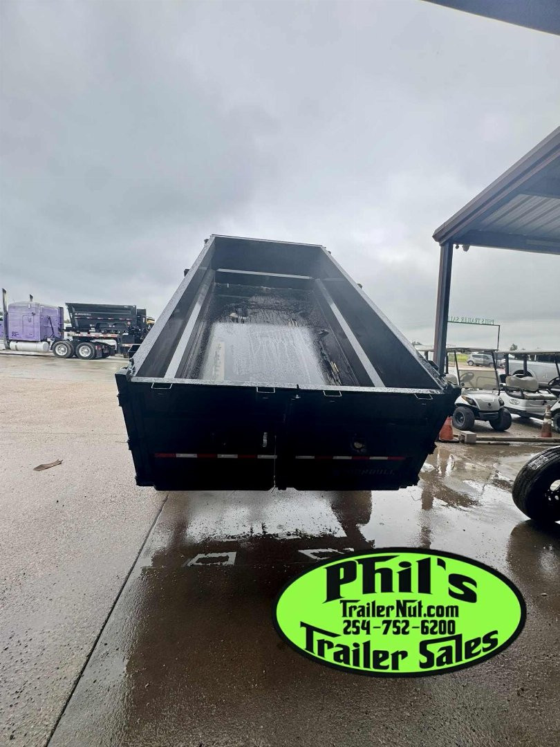 New 2025 IRON BULL NEW 83X16 3 FT SIDE WALLS GOOSENECK DUMP TRAILER OPEN UTILITY Dump Trailer