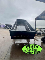 New 2025 IRON BULL NEW 83X16 3 FT SIDE WALLS GOOSENECK DUMP TRAILER OPEN UTILITY Dump Trailer