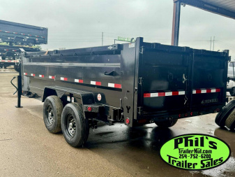 New 2025 IRON BULL NEW 83X16 3 FT SIDE WALLS GOOSENECK DUMP TRAILER OPEN UTILITY Dump Trailer
