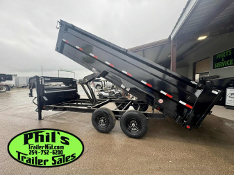 New 2025 IRON BULL NEW 83X16 3 FT SIDE WALLS GOOSENECK DUMP TRAILER OPEN UTILITY Dump Trailer