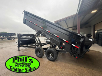 New 2025 IRON BULL NEW 83X16 3 FT SIDE WALLS GOOSENECK DUMP TRAILER OPEN UTILITY Dump Trailer