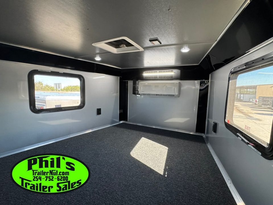 New Continental Cargo NEW 85X44 ENCLOSED CAR RACE TRAILER BATHROOM CAR HAULER Car / Racing Trailer DUAL MINI SPLIT