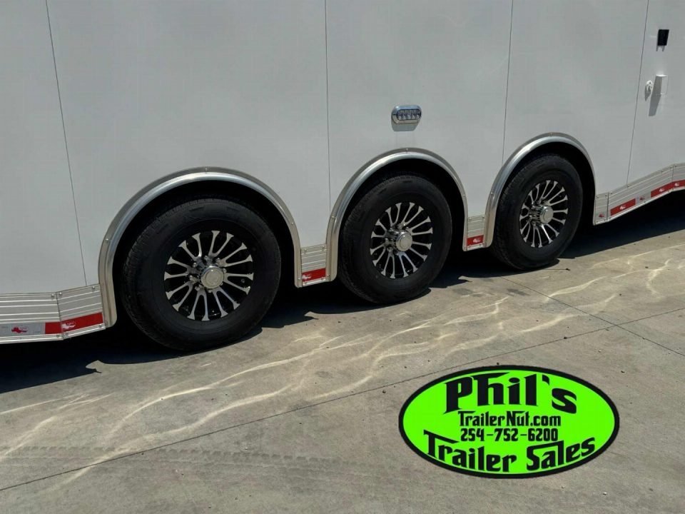 New Continental Cargo NEW 85X44 ENCLOSED CAR RACE TRAILER BATHROOM CAR HAULER Car / Racing Trailer DUAL MINI SPLIT