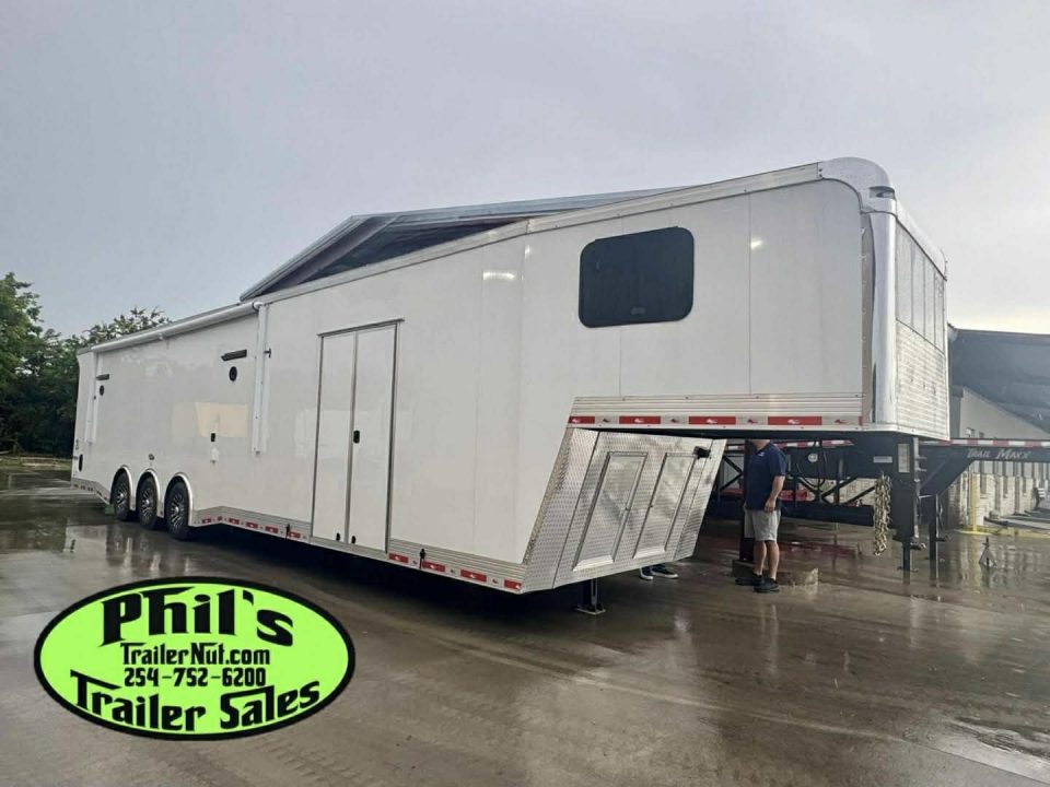 New Continental Cargo NEW 85X44 ENCLOSED CAR RACE TRAILER BATHROOM CAR HAULER Car / Racing Trailer DUAL MINI SPLIT