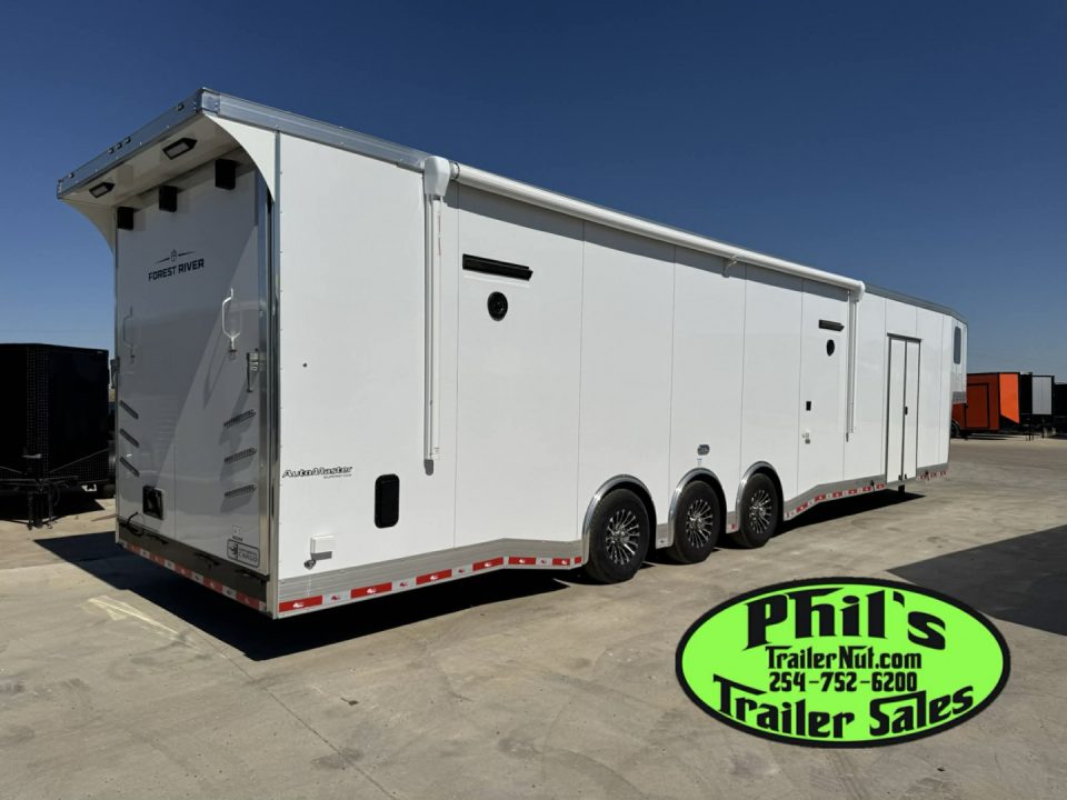 New Continental Cargo NEW 85X44 ENCLOSED CAR RACE TRAILER BATHROOM CAR HAULER Car / Racing Trailer DUAL MINI SPLIT