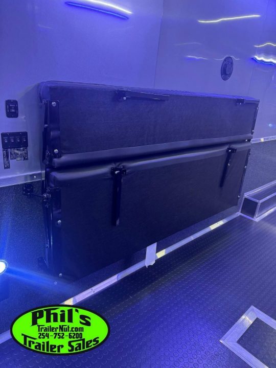 New Continental Cargo NEW 85X44 ENCLOSED CAR RACE TRAILER BATHROOM CAR HAULER Car / Racing Trailer DUAL MINI SPLIT