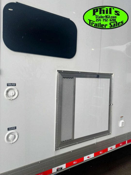 New Continental Cargo NEW 85X44 ENCLOSED CAR RACE TRAILER BATHROOM CAR HAULER Car / Racing Trailer DUAL MINI SPLIT