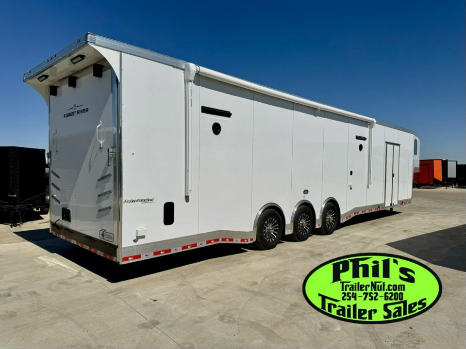 New Continental Cargo NEW 85X44 ENCLOSED CAR RACE TRAILER BATHROOM CAR HAULER Car / Racing Trailer DUAL MINI SPLIT