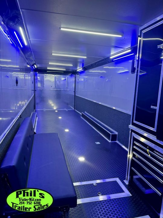 New Continental Cargo NEW 85X44 ENCLOSED CAR RACE TRAILER BATHROOM CAR HAULER Car / Racing Trailer DUAL MINI SPLIT