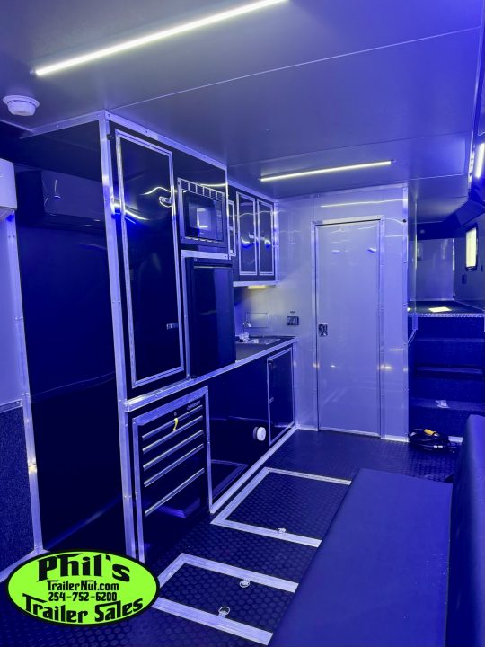 New Continental Cargo NEW 85X44 ENCLOSED CAR RACE TRAILER BATHROOM CAR HAULER Car / Racing Trailer DUAL MINI SPLIT
