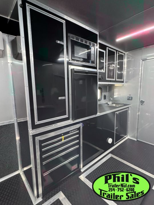 New Continental Cargo NEW 85X44 ENCLOSED CAR RACE TRAILER BATHROOM CAR HAULER Car / Racing Trailer DUAL MINI SPLIT