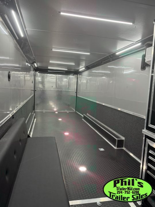 New Continental Cargo NEW 85X44 ENCLOSED CAR RACE TRAILER BATHROOM CAR HAULER Car / Racing Trailer DUAL MINI SPLIT
