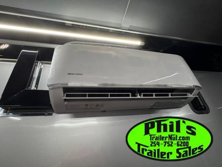 New Continental Cargo NEW 85X44 ENCLOSED CAR RACE TRAILER BATHROOM CAR HAULER Car / Racing Trailer DUAL MINI SPLIT