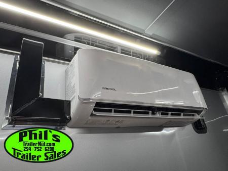 New Continental Cargo NEW 85X44 ENCLOSED CAR RACE TRAILER BATHROOM CAR HAULER Car / Racing Trailer DUAL MINI SPLIT
