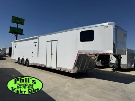 New Continental Cargo NEW 85X44 ENCLOSED CAR RACE TRAILER BATHROOM CAR HAULER Car / Racing Trailer DUAL MINI SPLIT