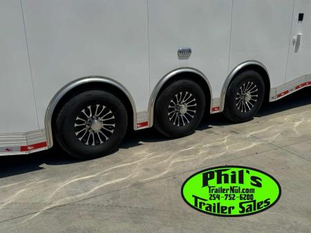 New Continental Cargo NEW 85X44 ENCLOSED CAR RACE TRAILER BATHROOM CAR HAULER Car / Racing Trailer DUAL MINI SPLIT