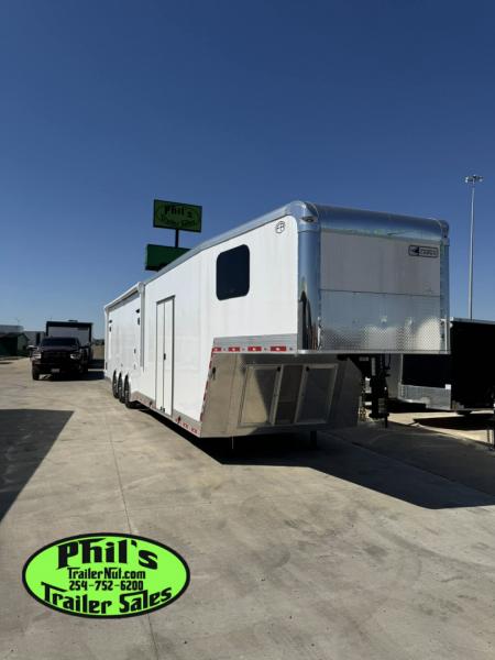 New Continental Cargo NEW 85X44 ENCLOSED CAR RACE TRAILER BATHROOM CAR HAULER Car / Racing Trailer DUAL MINI SPLIT
