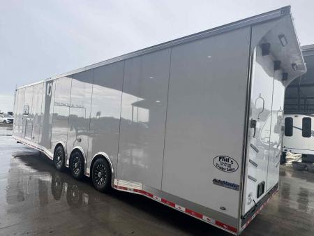New Continental Cargo NEW 85X44 ENCLOSED CAR RACE TRAILER BATHROOM CAR HAULER Car / Racing Trailer DUAL MINI SPLIT