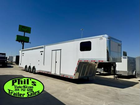 New Continental Cargo NEW 85X44 ENCLOSED CAR RACE TRAILER BATHROOM CAR HAULER Car / Racing Trailer DUAL MINI SPLIT