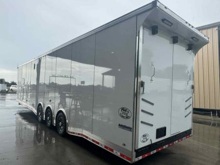 New Continental Cargo NEW 85X44 ENCLOSED CAR RACE TRAILER BATHROOM CAR HAULER Car / Racing Trailer DUAL MINI SPLIT