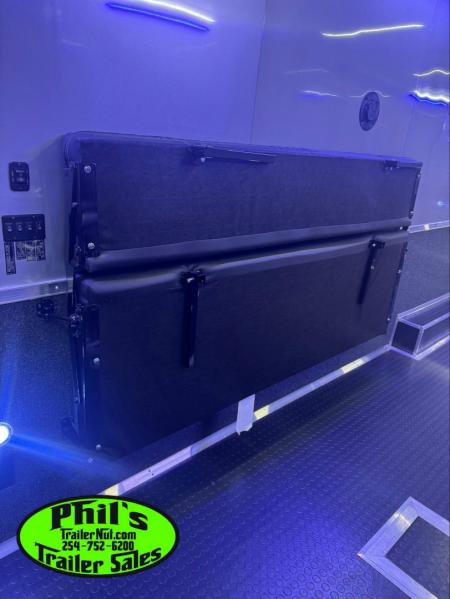 New Continental Cargo NEW 85X44 ENCLOSED CAR RACE TRAILER BATHROOM CAR HAULER Car / Racing Trailer DUAL MINI SPLIT