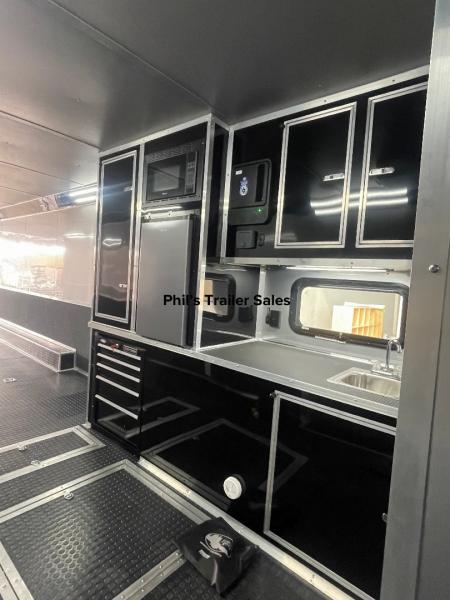 New Continental Cargo NEW 85X44 ENCLOSED CAR RACE TRAILER BATHROOM CAR HAULER Car / Racing Trailer DUAL MINI SPLIT