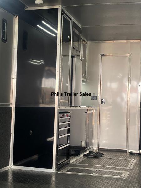 New Continental Cargo NEW 85X44 ENCLOSED CAR RACE TRAILER BATHROOM CAR HAULER Car / Racing Trailer DUAL MINI SPLIT