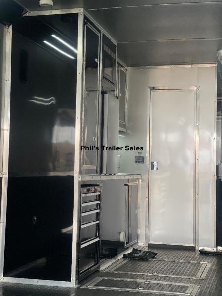 New Continental Cargo NEW 85X44 ENCLOSED CAR RACE TRAILER BATHROOM CAR HAULER Car / Racing Trailer DUAL MINI SPLIT