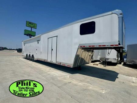 New Continental Cargo NEW 85X44 ENCLOSED CAR RACE TRAILER BATHROOM CAR HAULER Car / Racing Trailer DUAL MINI SPLIT