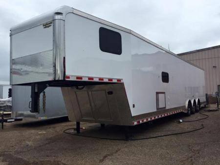 New Continental Cargo NEW 85X44 ENCLOSED CAR RACE TRAILER BATHROOM CAR HAULER Car / Racing Trailer DUAL MINI SPLIT
