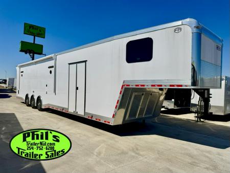 New Continental Cargo NEW 85X44 ENCLOSED CAR RACE TRAILER BATHROOM CAR HAULER Car / Racing Trailer DUAL MINI SPLIT