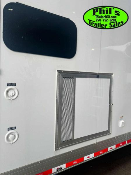 New Continental Cargo NEW 85X44 ENCLOSED CAR RACE TRAILER BATHROOM CAR HAULER Car / Racing Trailer DUAL MINI SPLIT