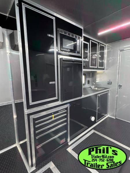 New Continental Cargo NEW 85X44 ENCLOSED CAR RACE TRAILER BATHROOM CAR HAULER Car / Racing Trailer DUAL MINI SPLIT