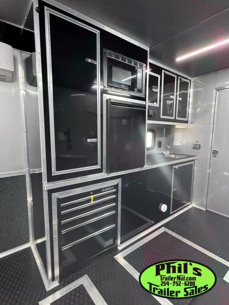 New Continental Cargo NEW 85X44 ENCLOSED CAR RACE TRAILER BATHROOM CAR HAULER Car / Racing Trailer DUAL MINI SPLIT