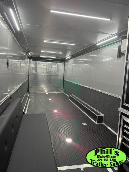 New Continental Cargo NEW 85X44 ENCLOSED CAR RACE TRAILER BATHROOM CAR HAULER Car / Racing Trailer DUAL MINI SPLIT