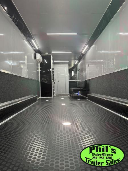 New Continental Cargo NEW 85X44 ENCLOSED CAR RACE TRAILER BATHROOM CAR HAULER Car / Racing Trailer DUAL MINI SPLIT