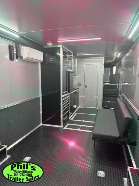 New Continental Cargo NEW 85X44 ENCLOSED CAR RACE TRAILER BATHROOM CAR HAULER Car / Racing Trailer DUAL MINI SPLIT